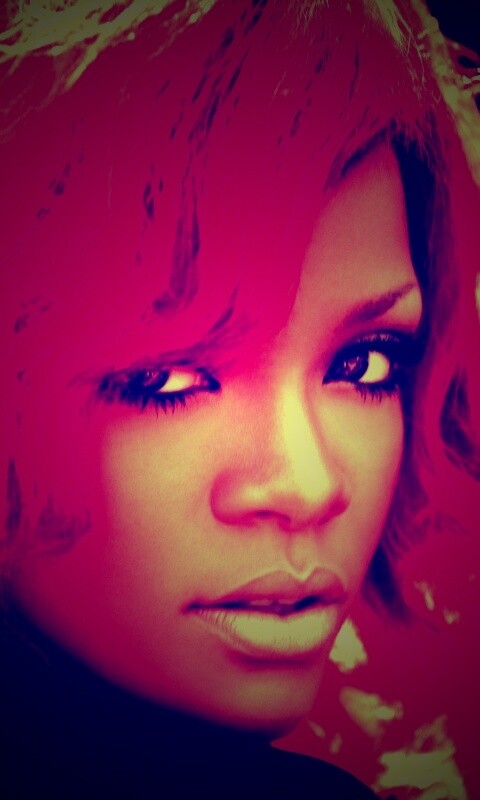 Огненная Рианна обои