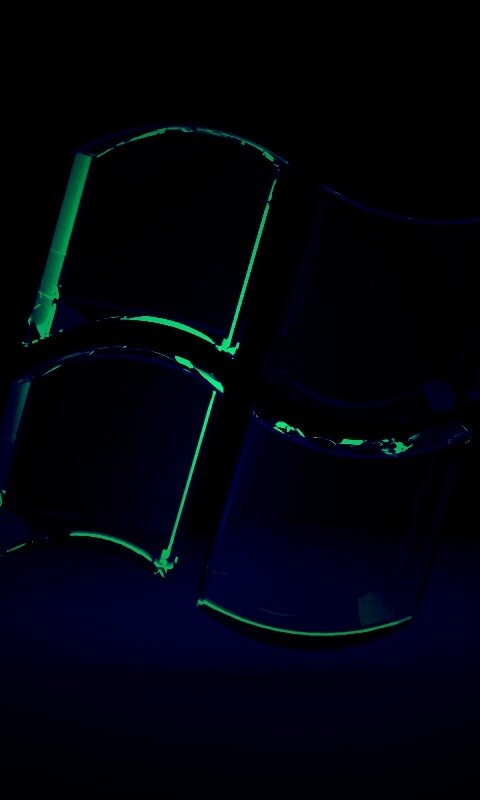 Логотип Windows из стекла обои