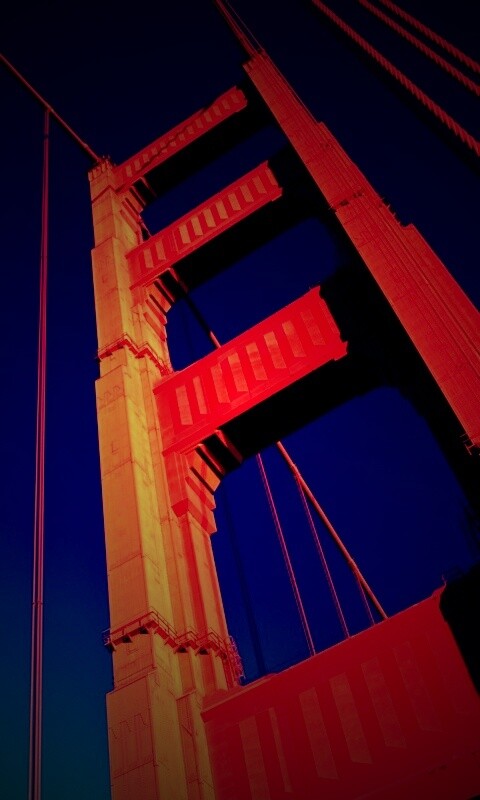 Опора моста Золотые Ворота обои