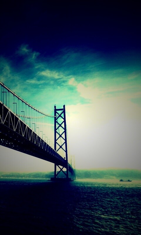 Мост Akashi Kaikyo в Японии обои