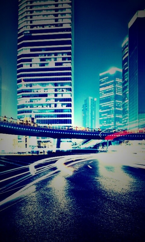 Ночной мегаполис обои