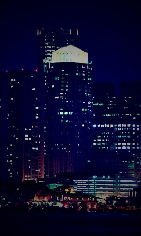 Панорама города обои