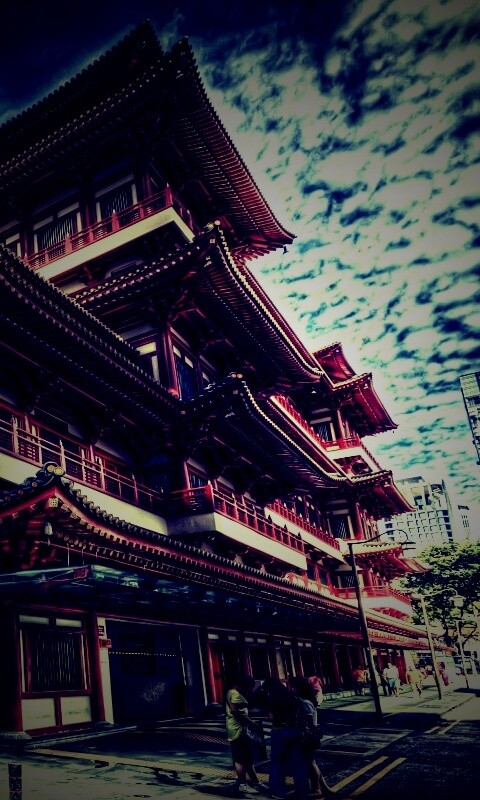 Храм в Сингапуре обои