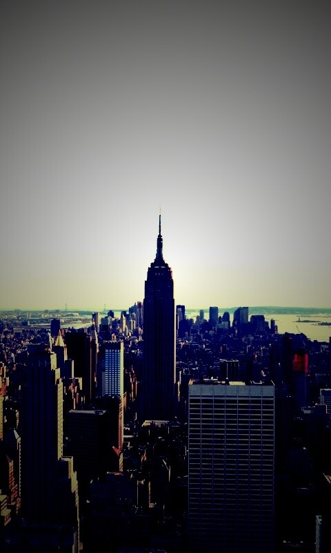 Вид на Нью-Йорк обои