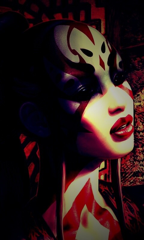 Девушка и богомол обои