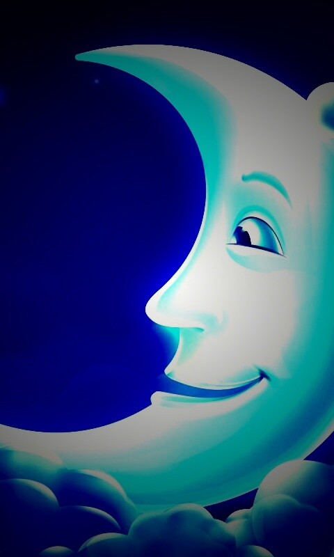 Мультяшный месяц обои