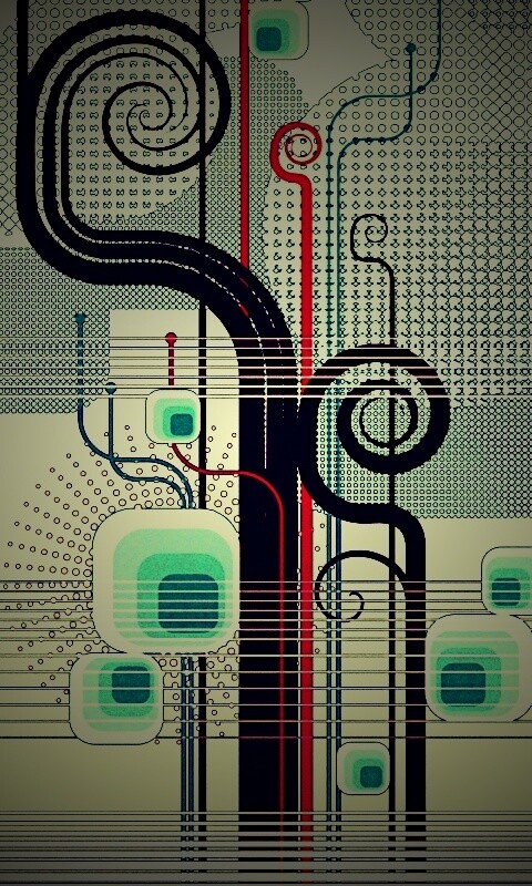 Линии и точки обои