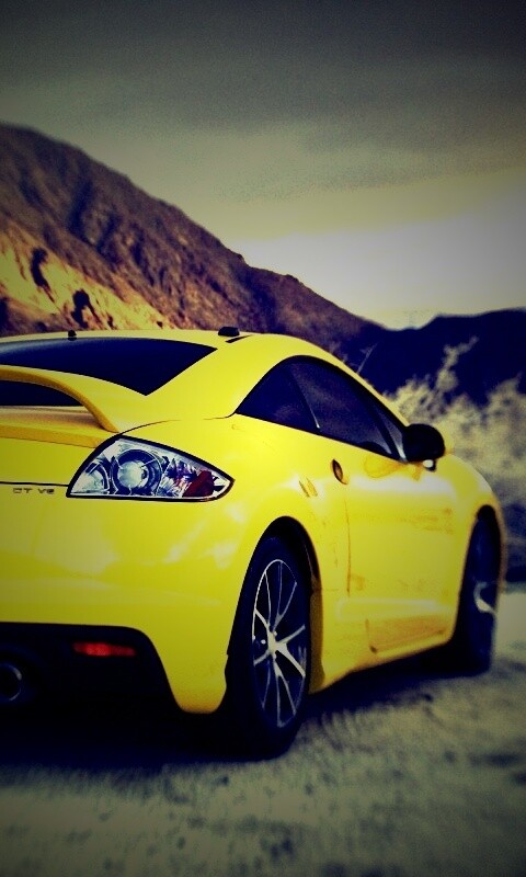 Mitsubishi в горах обои