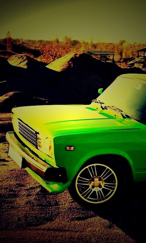 Кислотные жигули обои