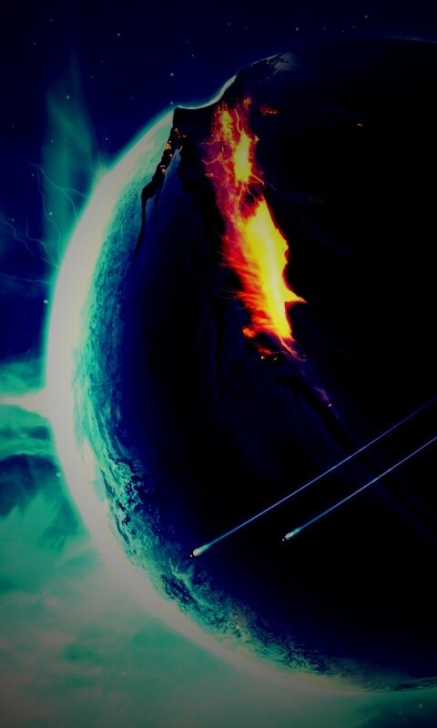 Эвакуация с гибнущей планеты обои