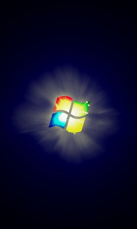 Черные обои Windows Seven обои