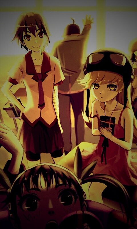 Девушки из Bakemonogatari обои