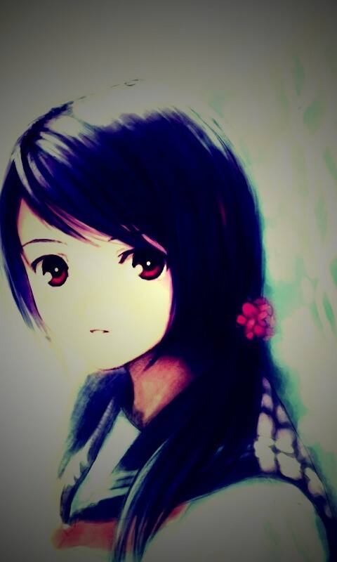 Девочка у сетчатого забора обои