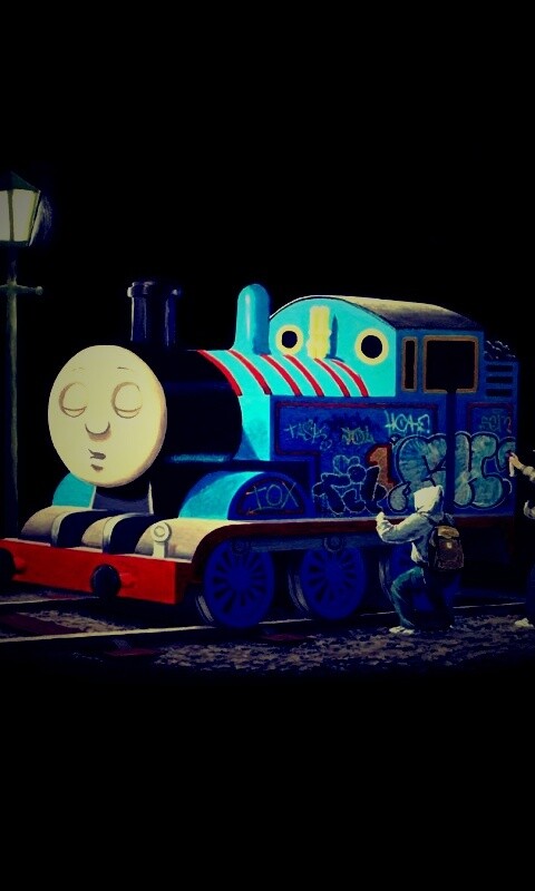 Паровозик для граффити обои