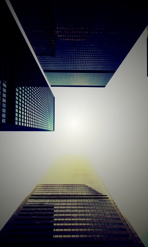 Небоскребы уходящие в облака обои