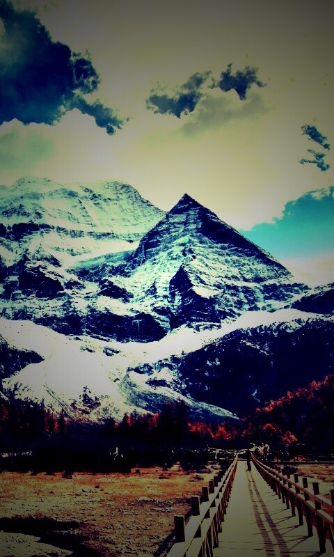 Дорога в горы обои