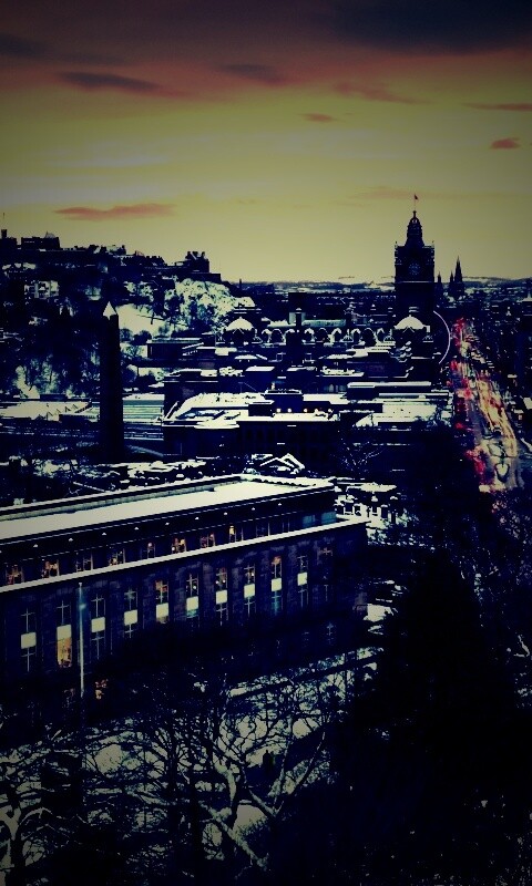 Вид на Эдинбург обои