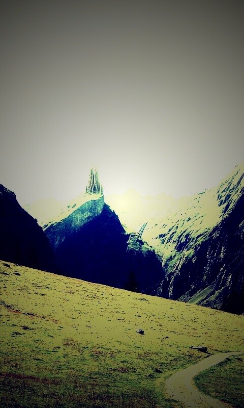 Храм в горах обои