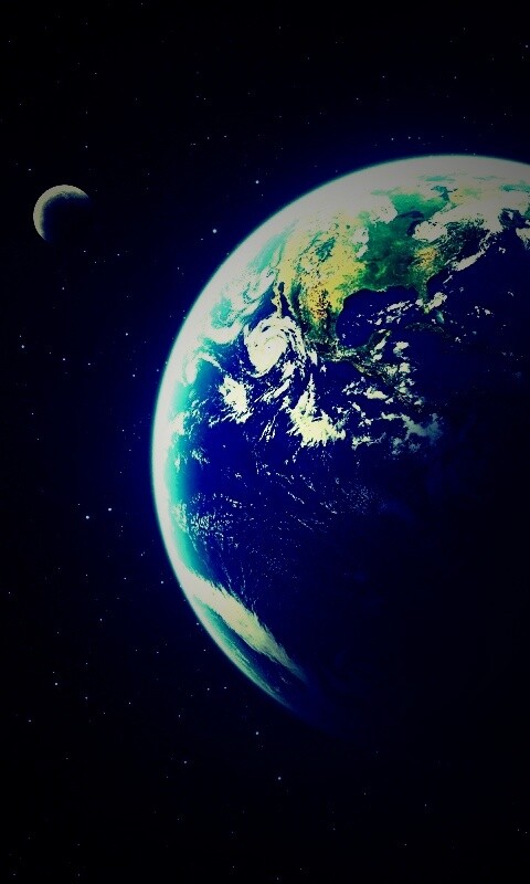 Вид Земли из космоса обои