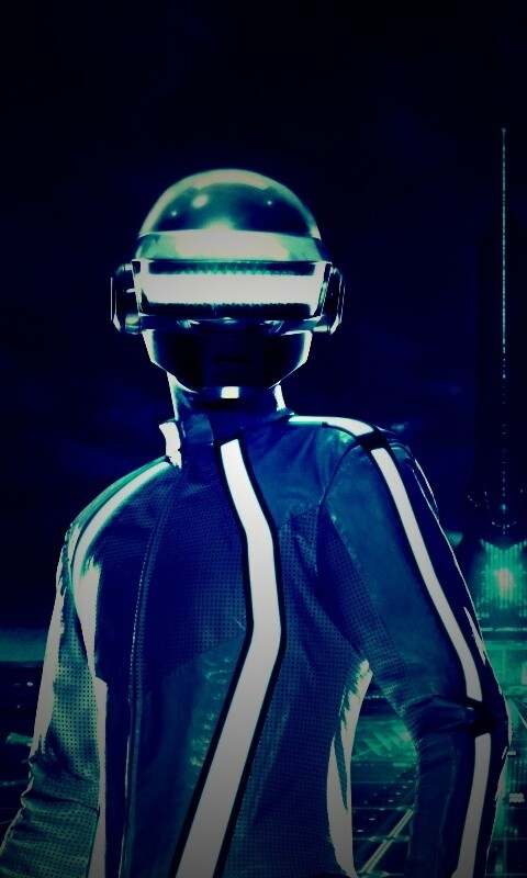 Daft Punk на съемках фильма TRON обои
