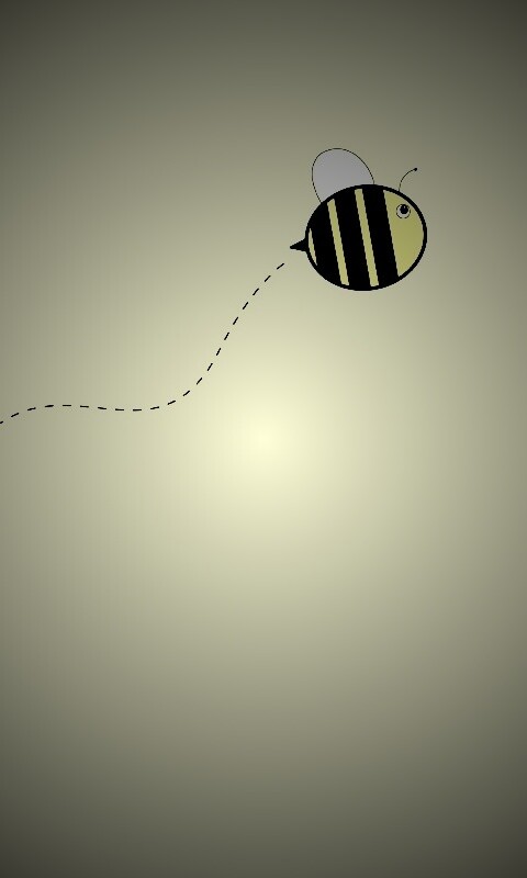 Минималистичная пчелка обои