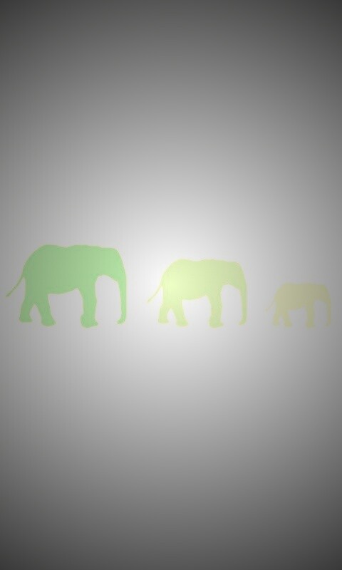 Вереница слонов обои