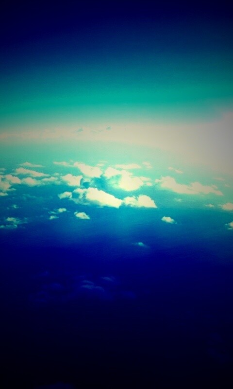 Вид с верхних слоёв атмосферы обои