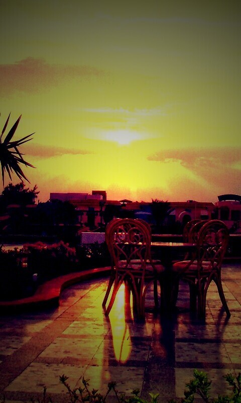 Закат в Хургаде обои