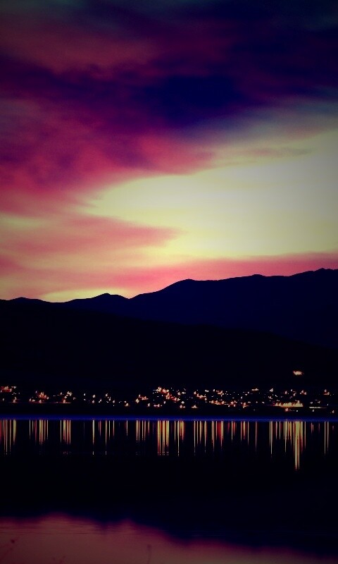 Закат на озере Юта обои