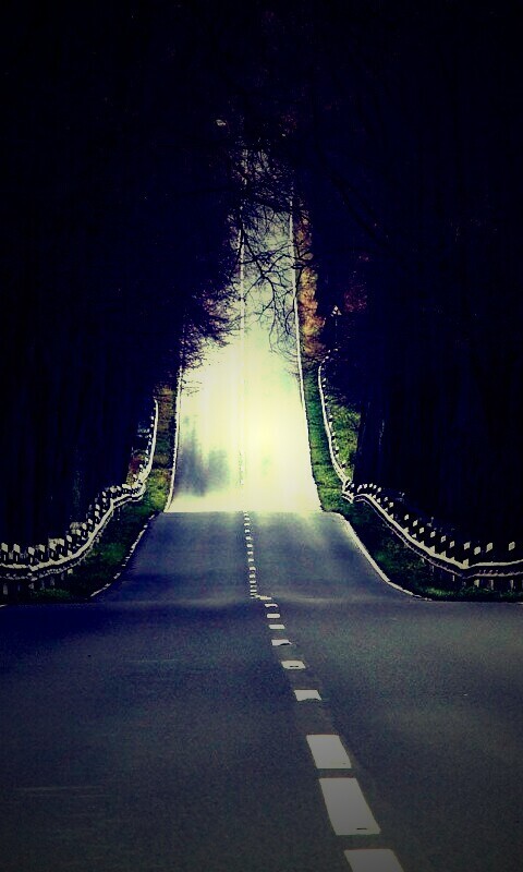 Дорога уходит ввысь обои