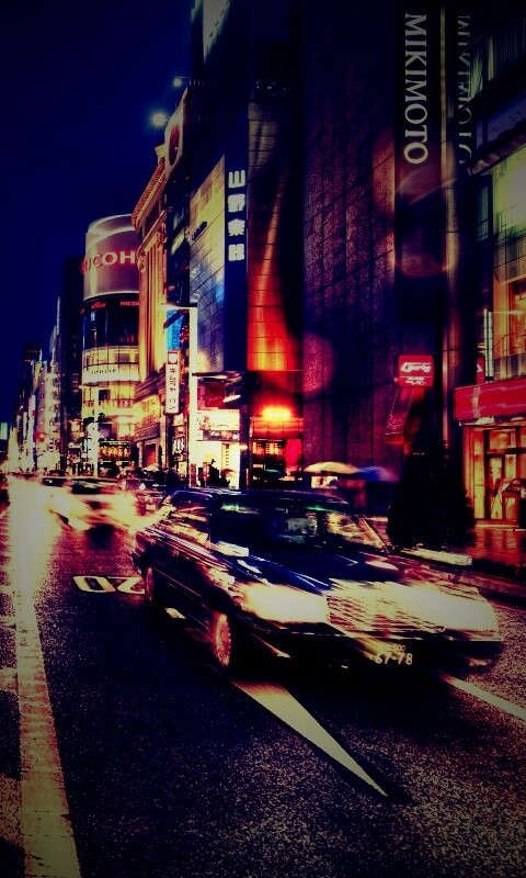 Ночное движение обои