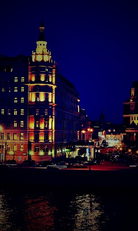 Ночной город обои