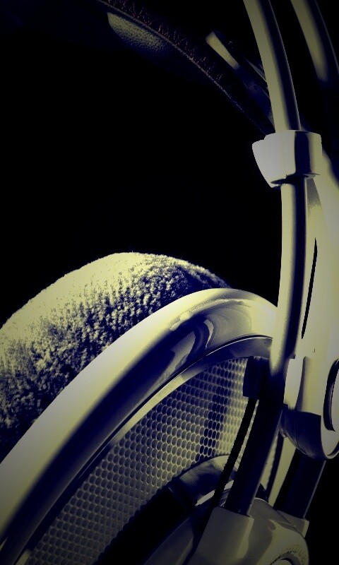 Серые наушники обои