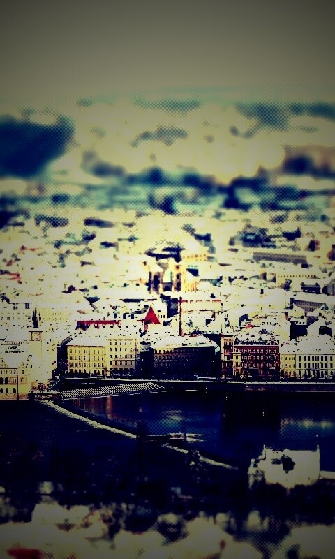 Вид на город обои