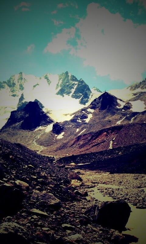 Горный пейзаж обои