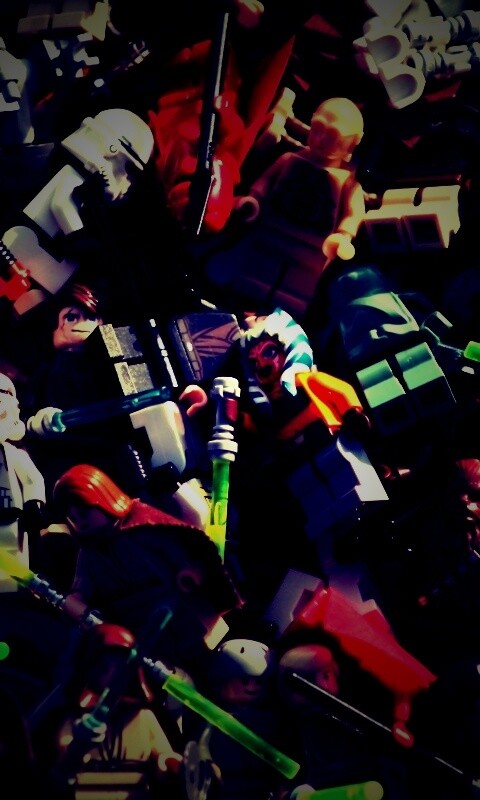 Человечки лего по мотивам звездных войн обои