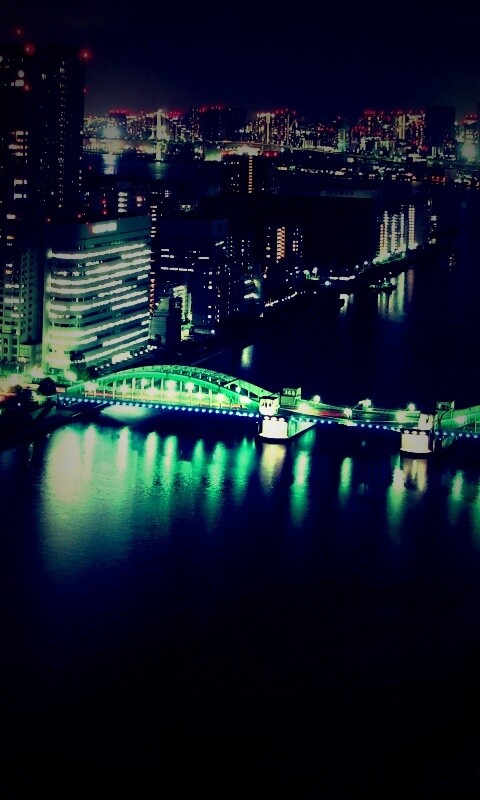 Ночной город обои