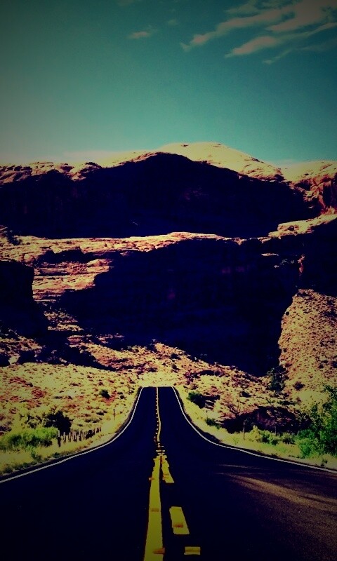 Дорога в горах обои