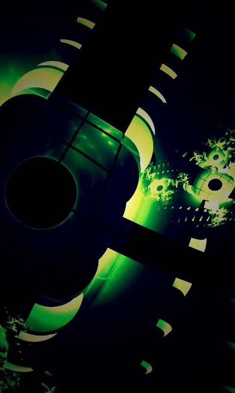 Абстрактные темно-зеленые фигуры обои