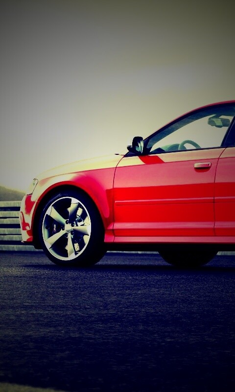 Красная ауди обои