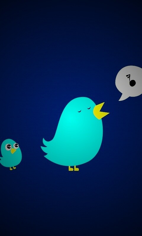 Поющая птица обои