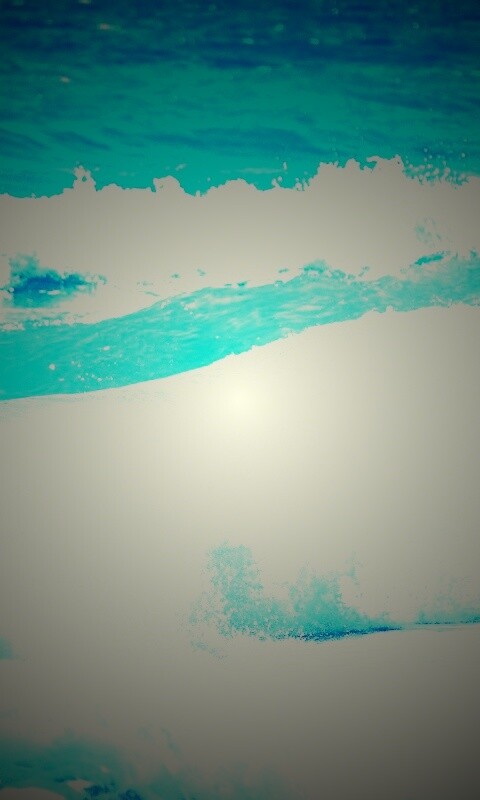 Голубые волны обои