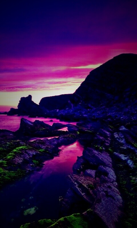 Скалистый берег обои