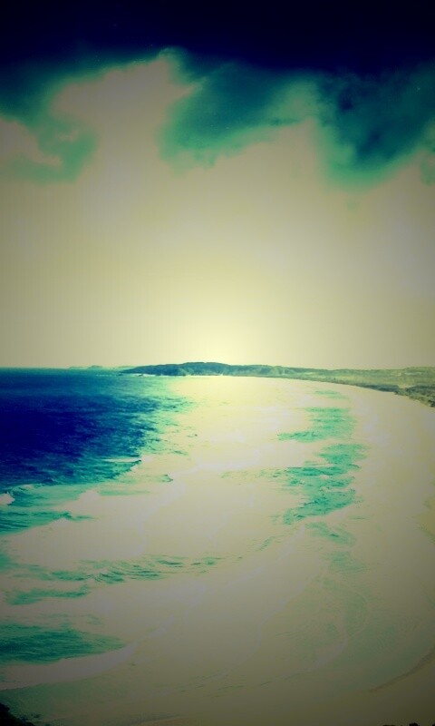 Берег до горизонта обои