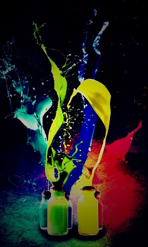 Разливающийеся краски обои