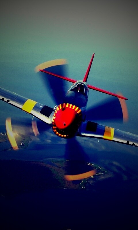 Пропеллерный самолёт обои