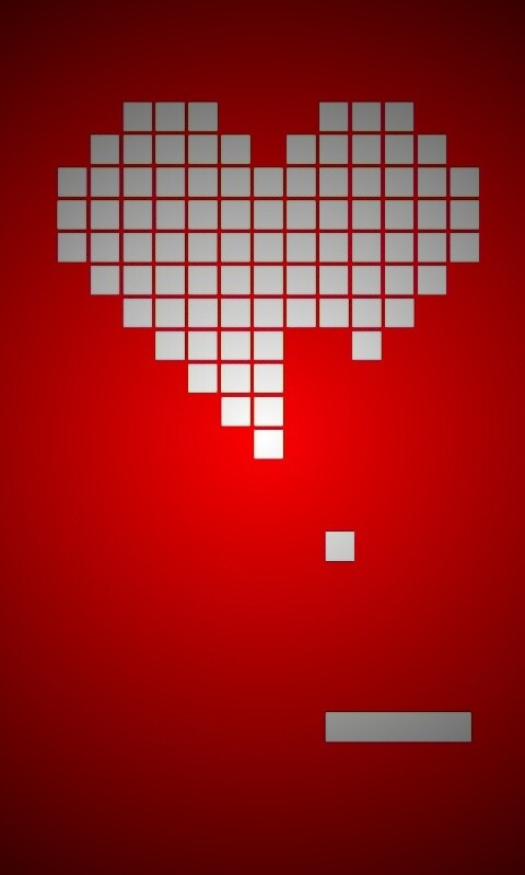 Уровень в виде сердца обои