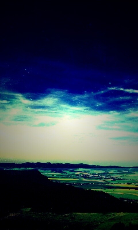 Вид на равнину обои