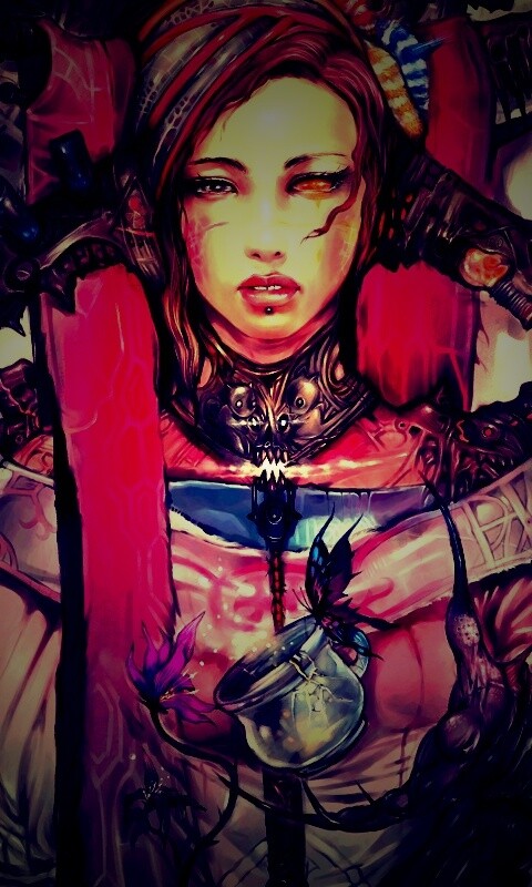 Странная девушка обои