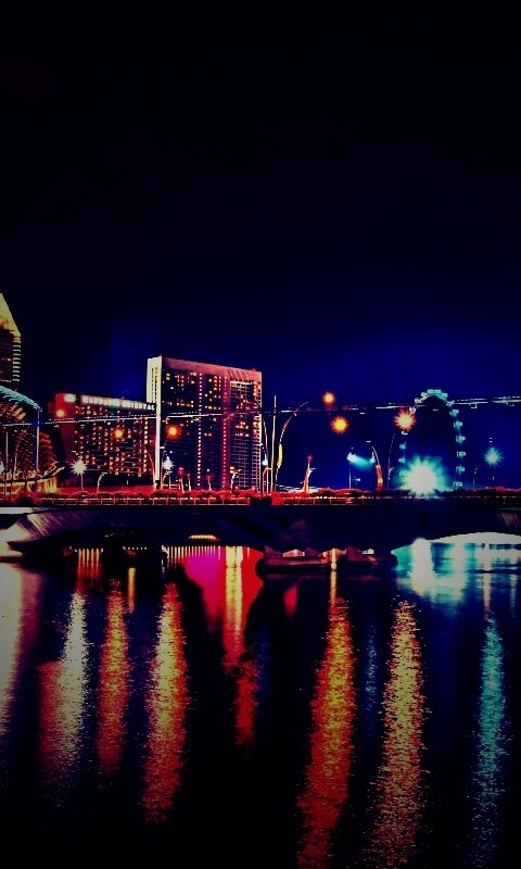 Ночной город обои